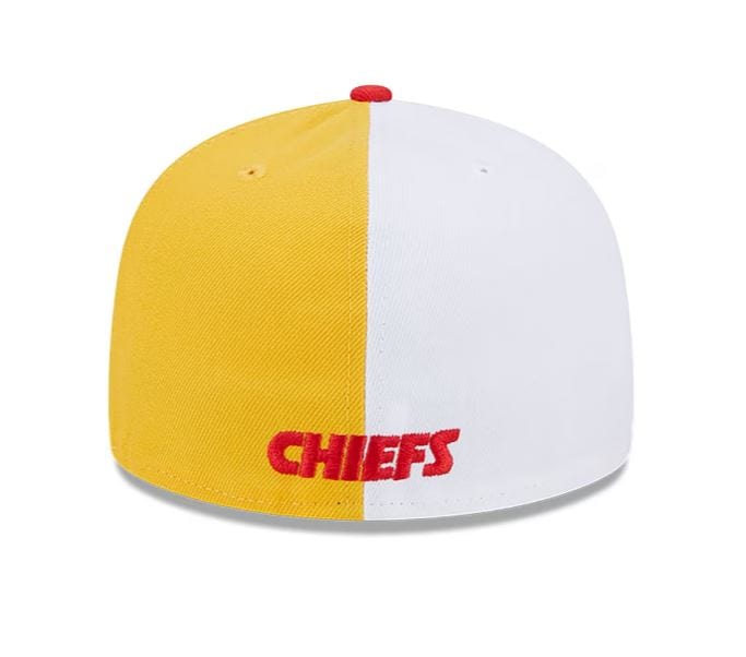 Kansas City Chiefs New Era Gold/Red 2023 Sideline 59FIFTY Fitted Hat - Men's