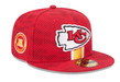 New Era Fitted Hat Kansas City Chiefs New Era Red 2024 Sideline 59FIFTY Fitted Hat - Men's