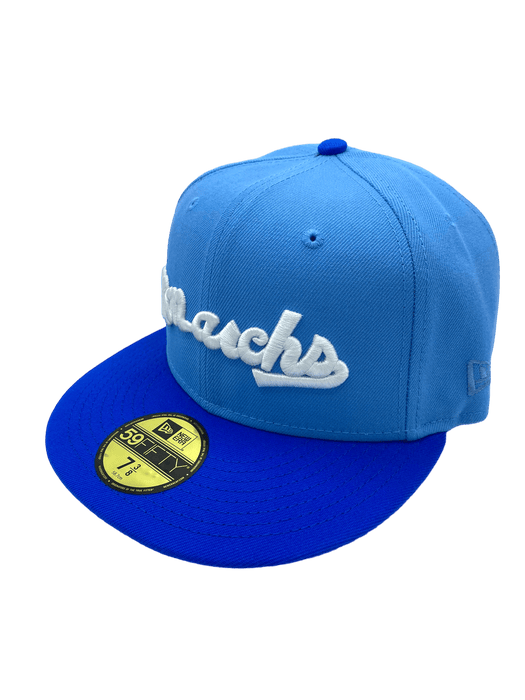 Kansas City Monarchs New Era Blue Custom TYJ Side Patch 59FIFTY Fitted Hat