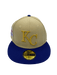 New Era Fitted Hat Kansas City Royals New Era Gold/Blue Custom VP 1.0 Side Patch 59FIFTY Fitted Hat