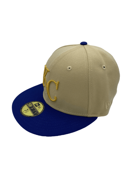Kansas City Royals New Era Gold/Blue Custom VP 1.0 Side Patch 59FIFTY Fitted Hat