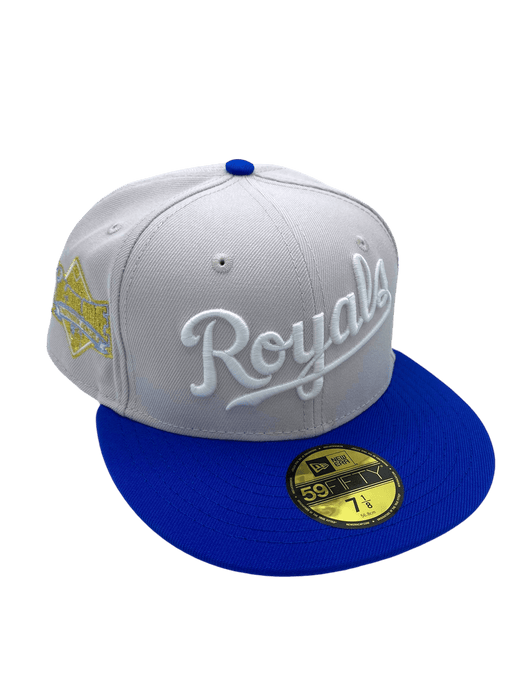 New Era Fitted Hat Kansas City Royals New Era Stone Bo Knows Classic Custom 59FIFTY Fitted Hat - Men's