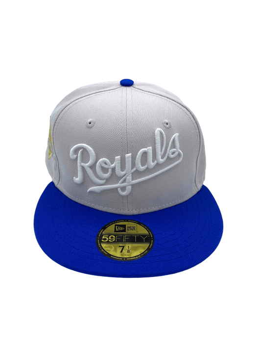 New Era Fitted Hat Kansas City Royals New Era Stone Bo Knows Classic Custom 59FIFTY Fitted Hat - Men's