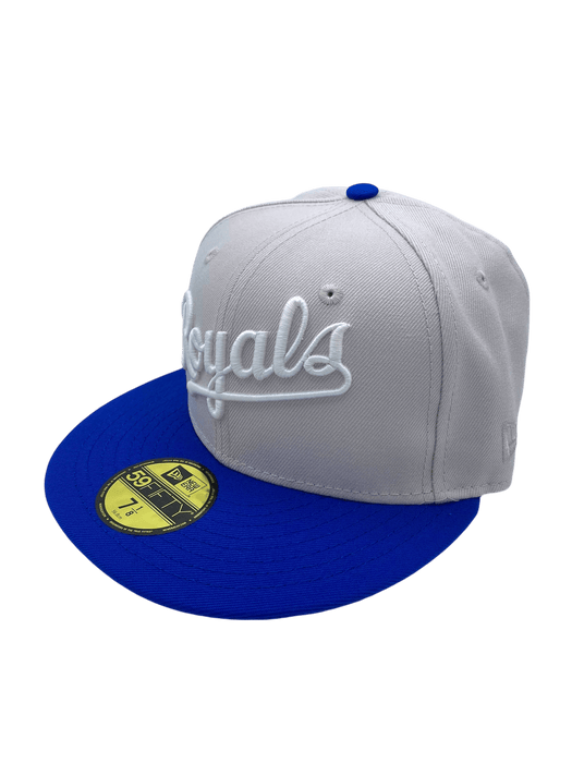 New Era Fitted Hat Kansas City Royals New Era Stone Bo Knows Classic Custom 59FIFTY Fitted Hat - Men's