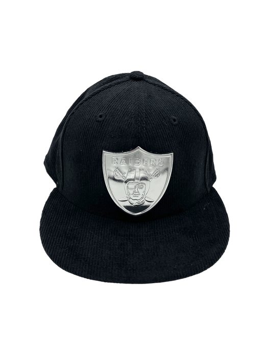 New Era Fitted Hat Las Vegas Raiders New Era Black Remix Custom 59FIFTY Fitted Hat
