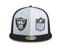 Las Vegas Raiders New Era Gray/Black 2023 Sideline 59FIFTY Fitted Hat - Men's