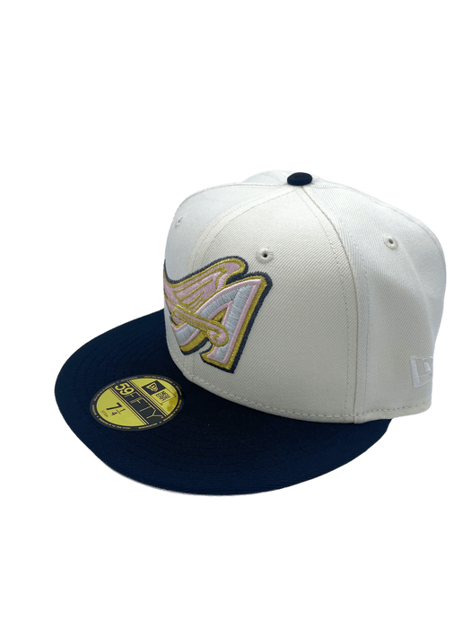 New Era Fitted Hat Los Angeles Angels New Era Chrome Sweetheart Classic Custom 59FIFTY Fitted Hat - Men's