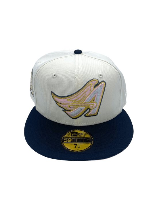 New Era Fitted Hat Los Angeles Angels New Era Chrome Sweetheart Classic Custom 59FIFTY Fitted Hat - Men's