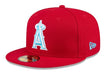 New Era Fitted Hat Los Angeles Angels New Era Red 2024 Father's Day 59FIFTY Fitted Hat