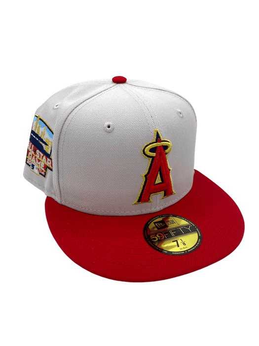 New Era Fitted Hat Los Angeles Angels New Era Stone King Fish Classic Custom 59FIFTY Fitted Hat - Men's