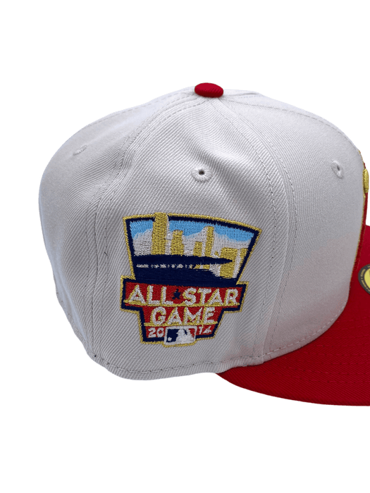 New Era Fitted Hat Los Angeles Angels New Era Stone King Fish Classic Custom 59FIFTY Fitted Hat - Men's