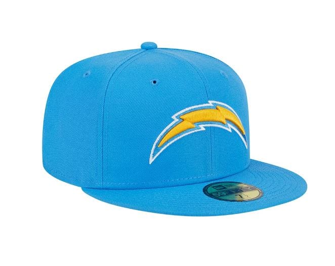 Los Angeles Chargers New Era Light Blue Official Team Logo 59FIFTY Fitted Hat - Men's
