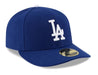 New Era Fitted Hat Los Angeles Dodgers New Era 2023 Authentic Collection Low Profile Blue 59FIFTY Fitted Hat