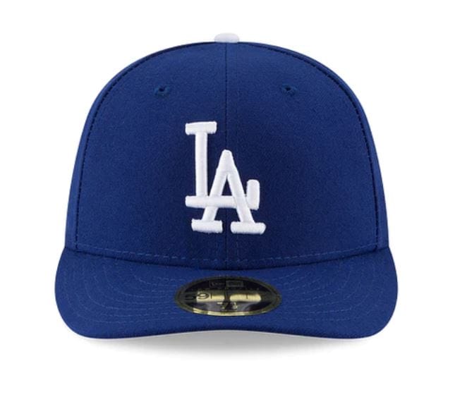 New Era Fitted Hat Los Angeles Dodgers New Era 2023 Authentic Collection Low Profile Blue 59FIFTY Fitted Hat
