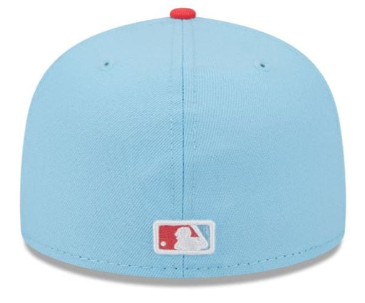 New Era Fitted Hat Los Angeles Dodgers New Era 2023 Blue/Red Color Pack Custom 59FIFTY Fitted Hat