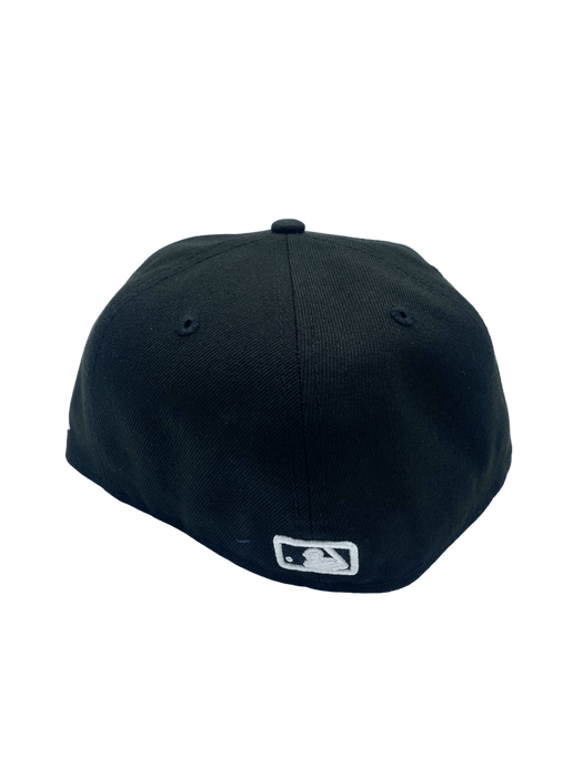 New Era Fitted Hat Los Angeles Dodgers New Era Black/White Scripts 59FIFTY Fitted Hat - Men's