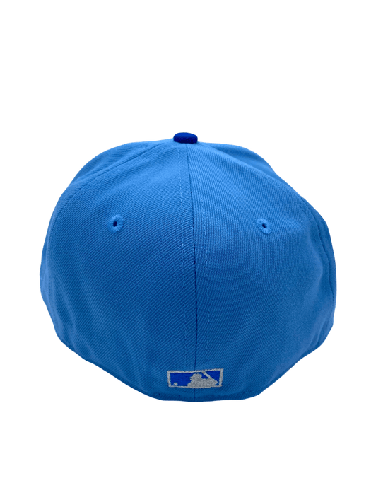 New Era Fitted Hat Los Angeles Dodgers New Era Blue Custom Side Patch 59FIFTY Fitted Hat - Men's