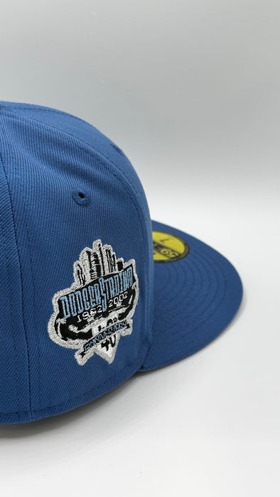 Los Angeles Dodgers New Era Blue Get Home Safely Custom Side Patch 59FIFTY Fitted Hat