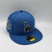 Los Angeles Dodgers New Era Blue Get Home Safely Custom Side Patch 59FIFTY Fitted Hat