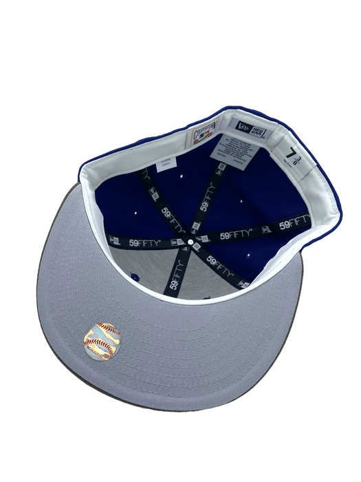 Los Angeles Dodgers New Era Blue/Olive Green Custom Side Patch 59FIFTY Fitted Hat - Men's