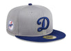 Los Angeles Dodgers New Era Gray 2024 Batting Practice 59FIFTY Fitted Hat - Men's