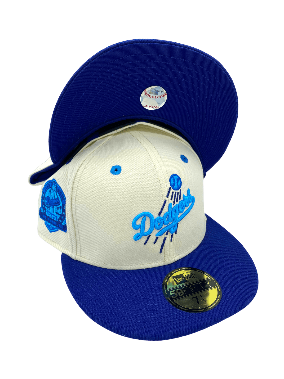 Los Angeles Dodgers New Era Chrome Color Family Side Patch 59FIFTY Fit ...
