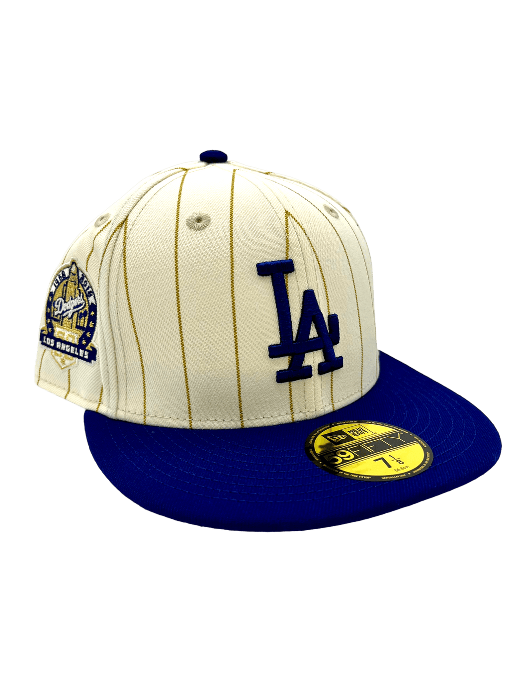 Los Angeles Dodgers New Era Chrome Historic Pinstripe Side Patch 59FIF