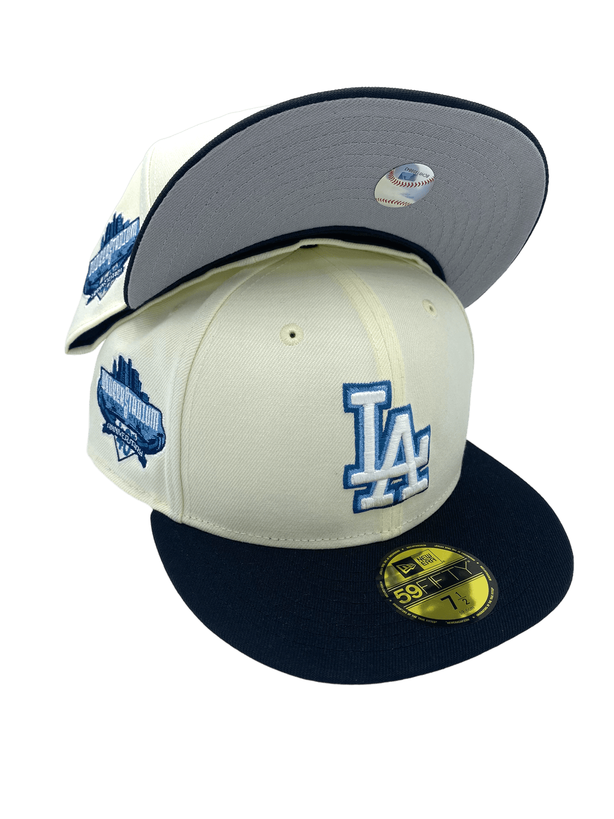 Off-White New Era La Dodgers Fitted Hat Cream/Blue