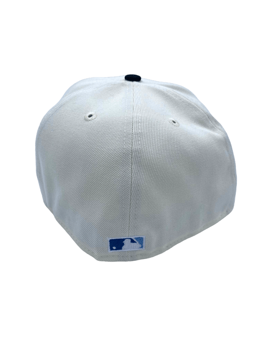 New Era Fitted Hat Los Angeles Dodgers New Era Cream The Nip Custom Side Patch 59FIFTY Fitted Hat