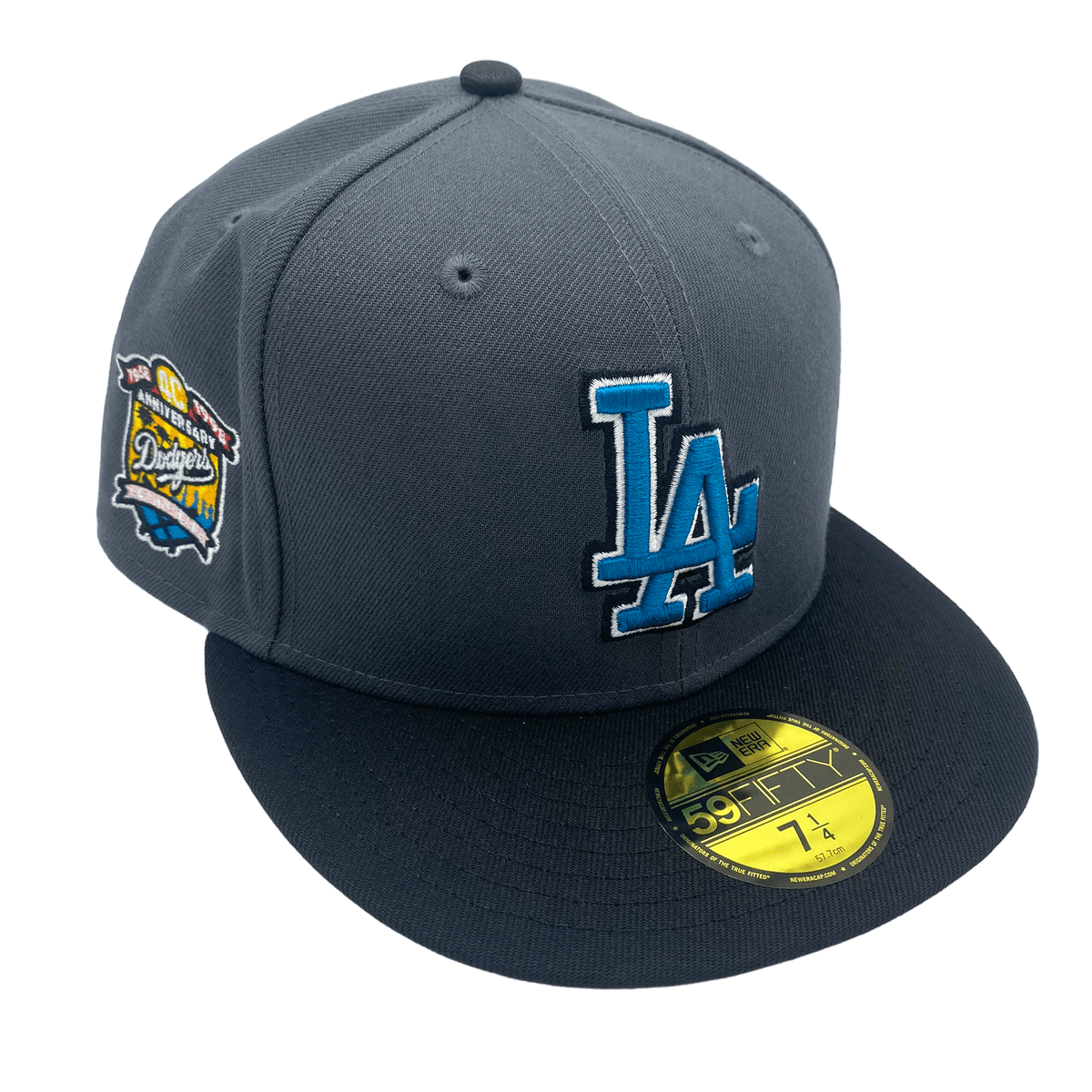 Los Angeles Dodgers 1988 World Serie New Era 59FIFTY Fitted Hat (Gray Under BRIM) - La Dodgers Side Patch Fitteds - Custom 59FIFTY Caps 7 3/8