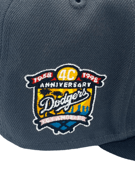 Brooklyn Dodgers New Era Cream Blueprint Custom MP5 Side Patch 59FIFTY Fitted Hat, 8 / Cream