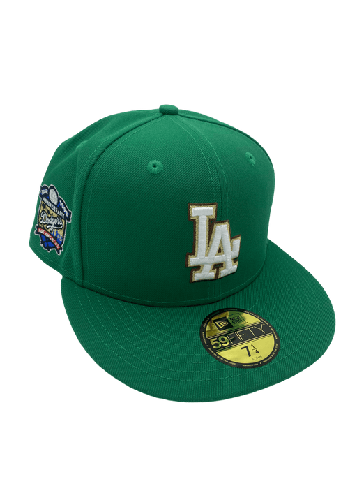 Los Angeles Dodgers New Era Green Custom Gamer Pack Side Patch 59FIFTY Fitted Hat