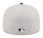 New Era Fitted Hat Los Angeles Dodgers New Era Khaki/Black 2024 July 4th Official On Field Side Patch 59FIFTY Fitted Hat