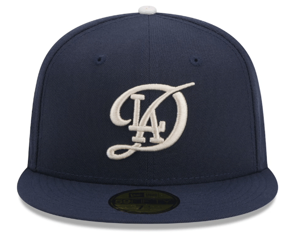 New Era Fitted Hat Los Angeles Dodgers New Era Navy 2024 City Connect 59FIFTY Fitted Hat