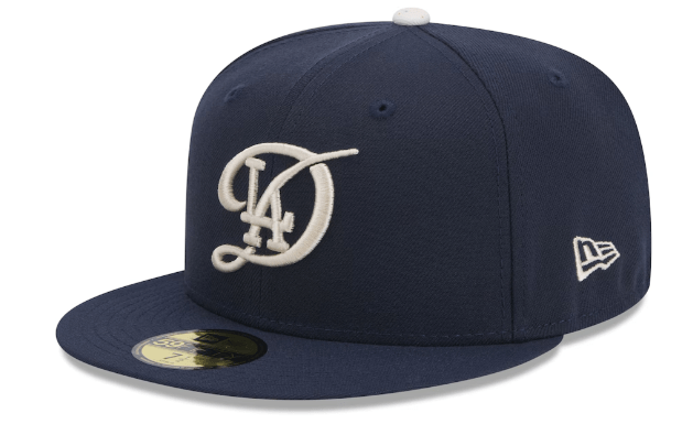 New Era Fitted Hat Los Angeles Dodgers New Era Navy 2024 City Connect 59FIFTY Fitted Hat