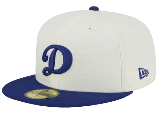 New Era 59FIFTY Los Angeles Dodgers Golden Finish Fitted Hat Dark Royal Blue