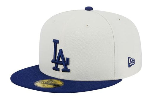 Los Angeles Dodgers New Era Off White Retro Side Patch 59FIFTY Fitted
