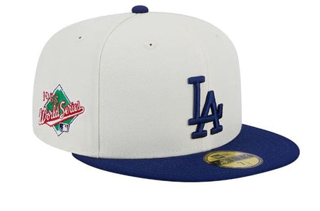 Los Angeles Dodgers New Era Off White Retro Side Patch 59FIFTY ...