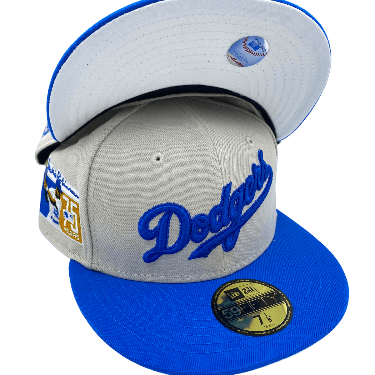 Dallas Cowboys Big “D” Logo Fitted Hat Blue New Era 59Fifty Sz 8