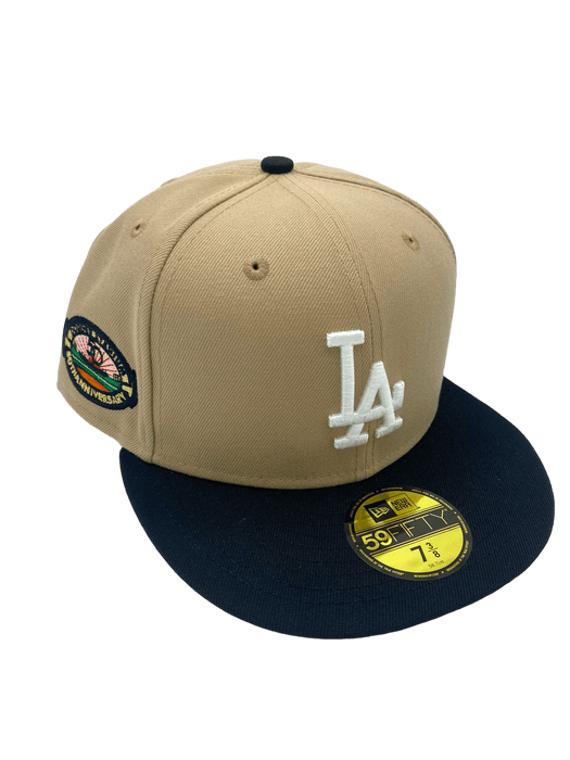 Men's Los Angeles Dodgers New Era Pink Light Yellow Under Visor 59FIFTY  Fitted Hat