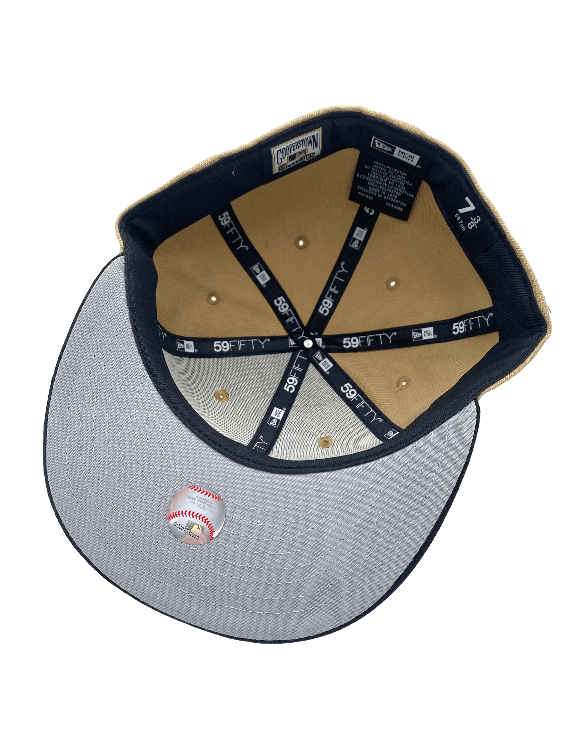 Los Angeles Dodgers New Era Tan/Black Chalino Custom Side Patch 59FIFT ...