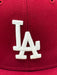 New Era Fitted Hat Los Angeles Dodgers New Era USC Crossover Side Patch 59FIFTY Fitted Hat