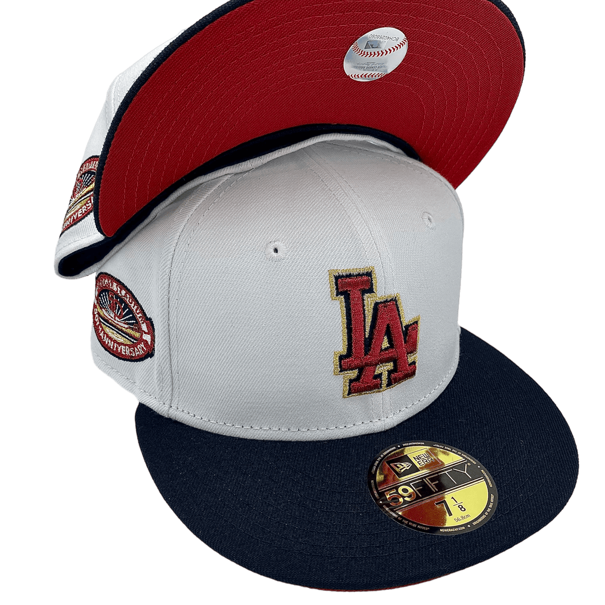 New Era Los Angeles Dodgers MLB Basic 59FIFTY Fitted 7 3/4 / Red/White