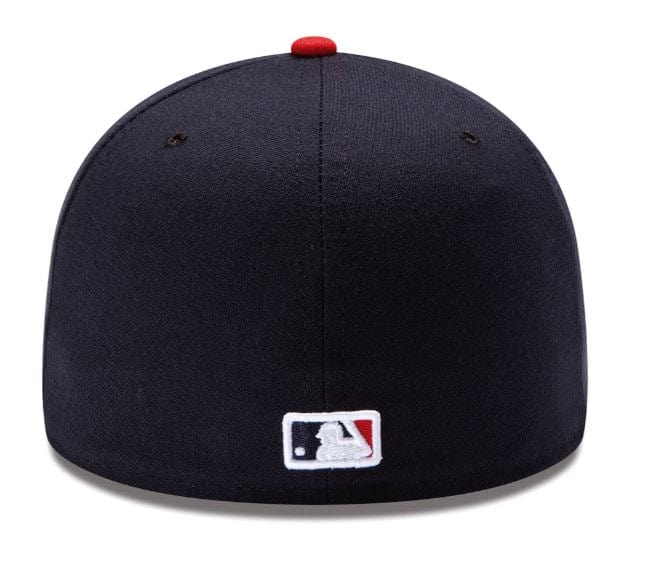 New Era Fitted Hat Men's Atlanta Braves New Era Navy Game Authentic Collection On-Field 59FIFTY Fitted Hat