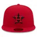 New Era Fitted Hat Men's Houston Astros  Red and Black Basic New Era 59FIFTY Fitted Hat