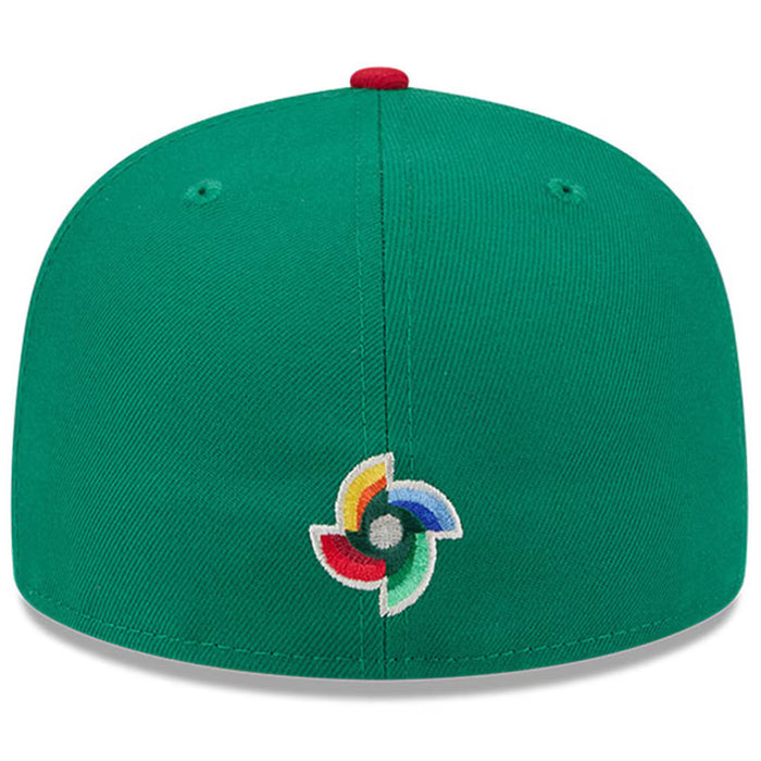 New Era Fitted Hat Mexico Baseball New Era 2026 World Baseball Classic 59FIFTY Fitted Hat - Green/Red - Men's