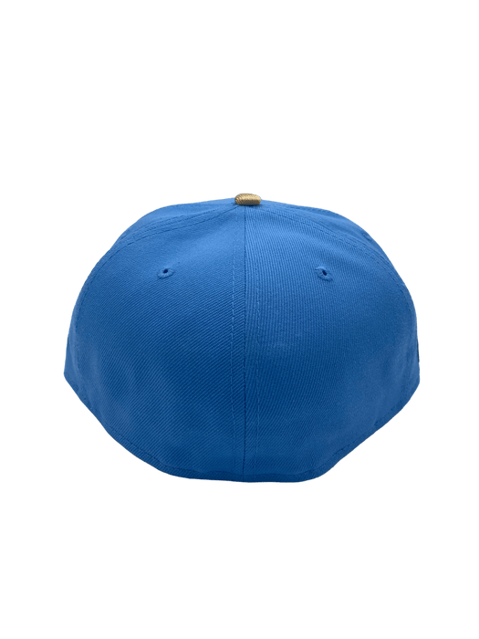 New Era Fitted Hat Mexico New Era Blue/Brown Flag Custom Side Patch 59FIFTY Fitted Hat -Men's