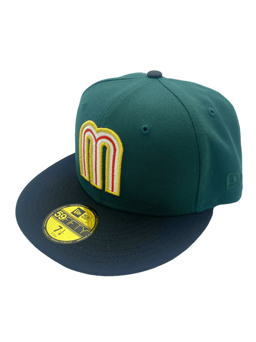 Mexico New Era Green/Black Custom Side Patch 59FIFTY Fitted Hat -Men's