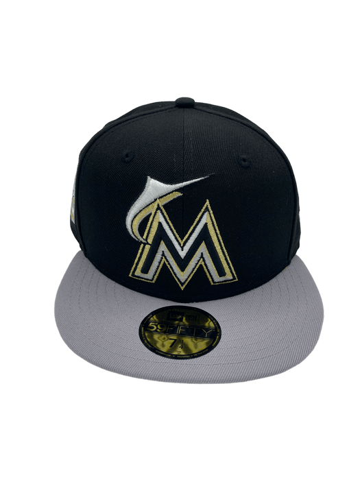 Miami Marlins New Era Black WP 3.0 Custom Side Patch 59FIFTY Fitted Hat