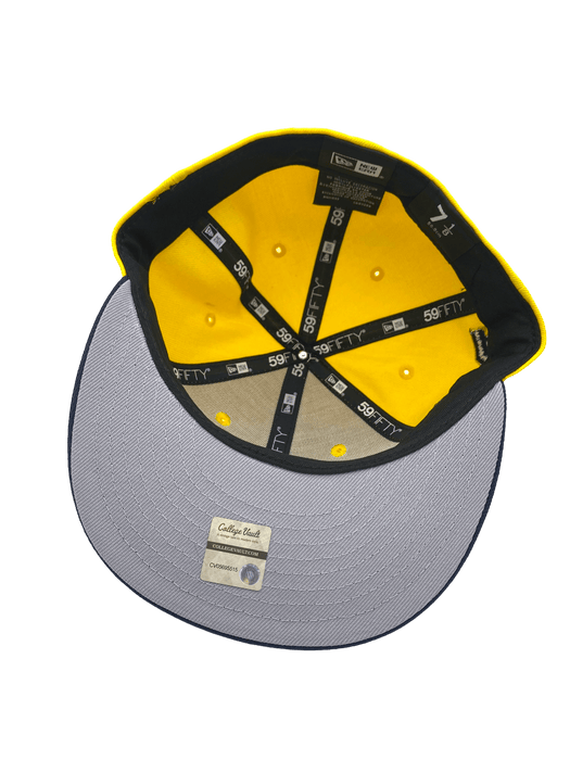 New Era Fitted Hat Michigan Wolverines New Era Maze/Blue Custom Side Patch 59FIFTY Fitted Hat - Men's